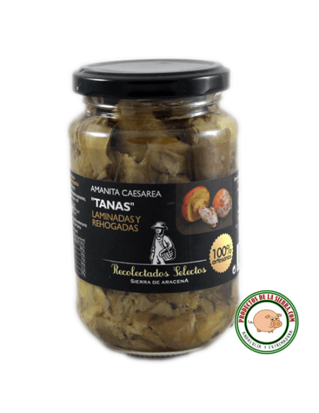 Amanita Caesarea “Tanas“ laminadas y rehogadas
